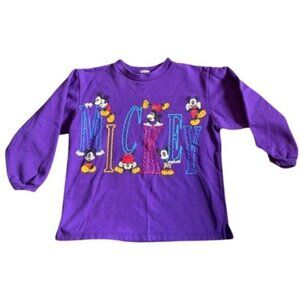 Disney Vintage Sweatshirt Mickey Purple